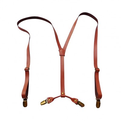 Free sample factory direct price New Mens Womens Unisex Clip-on Suspenders Elastic Y-Shape Adjustable Braces Solids 25*100cm Col