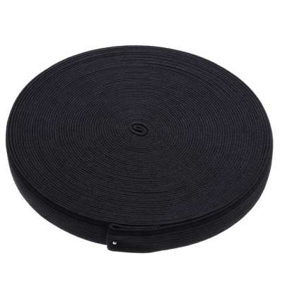 1 IN Black Durable Elastic Spool