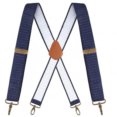 Mens Suspenders with 4 Swivel Hooks Adjustable Heavy Duty Braces