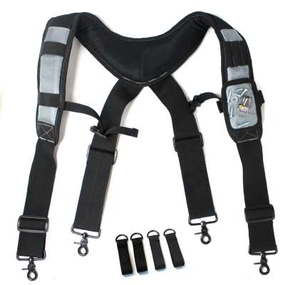 Padded Suspenders Tool Belt Suspenders with phone holder Tape Holder Pencil holder Adjustable Straps